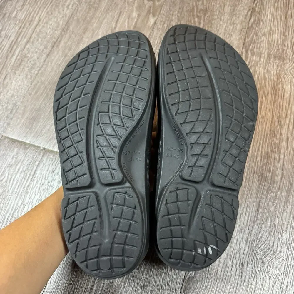 OOFOS Womens OOahh Luxe Recovery Bellini Splash Slide Size 9 - Picture 10 of 12